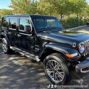 Jeep After Exterior Wash