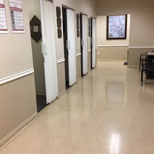 Changing rooms.