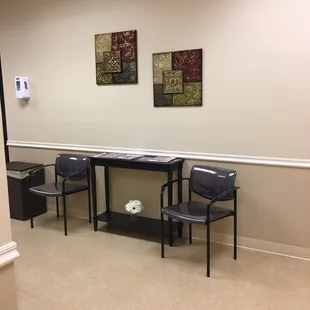Another waiting area to change.