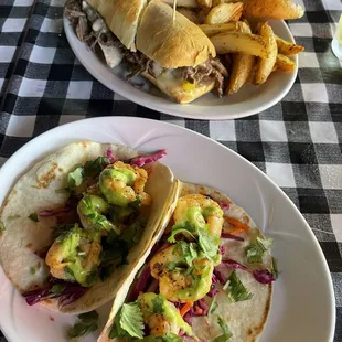 Shrimp Tacos and Backyard Beef Dip