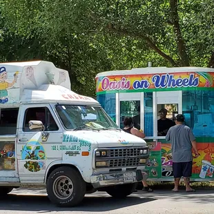 Vendors coming through the campground constantly.