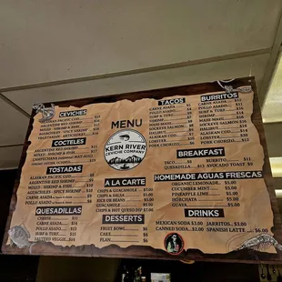 Menu as of 12/16/2023. So reasonably priced!