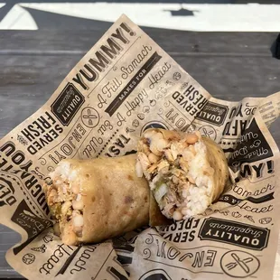 Chicken burrito