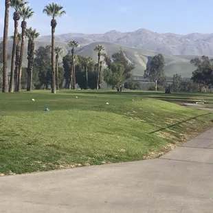Beautiful green Kern river golf course