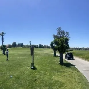 Panoramic photo of course