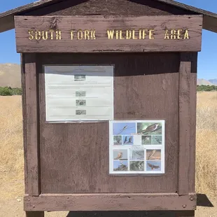 South Form Wildlife Area trailhead.