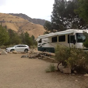 My style of camping.  No roughing it with this RV.  Comfortable and clean.