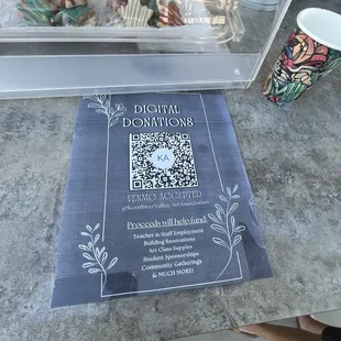 Your donations will be used for art education