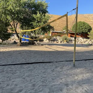 Sand Volleyball court at Bud&apos;s Grove. You can borrow their volleyball.