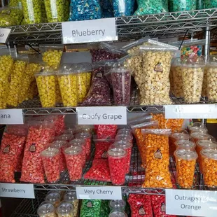 a variety of flavors