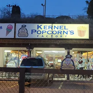 the outside of the store