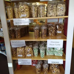 a variety of flavors