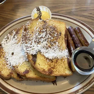 French toast and sausage links