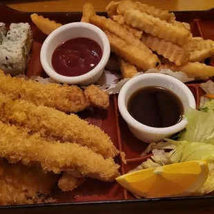 Chicken tempura bento box