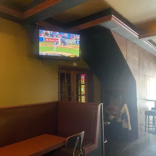 Inside. The game is on.