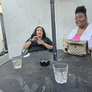 Drinks out back