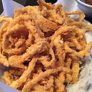Onion rings were a hit