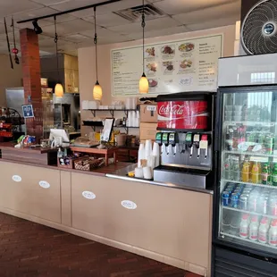 the interior of the restaurant