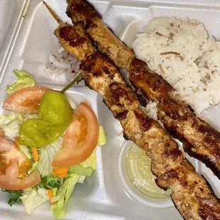 Chicken Kabob Plate