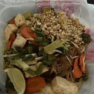 Pad Thai with tofu