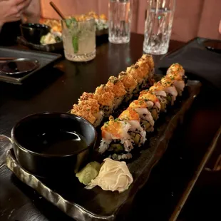 King Crab Roll &amp; a prawn roll. Loved loved loved the king crab roll