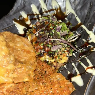 Tuna T Una Tartare- a must have. The wontons were amazing