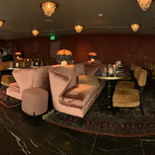 Inside across from the windows