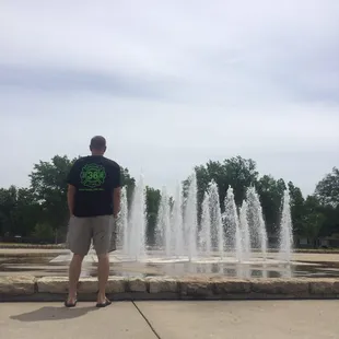 A fountain...or course