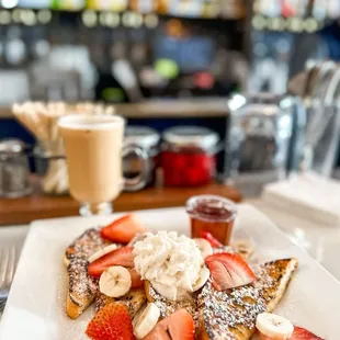 Strawberry banana french toast