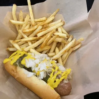 Vegas Dog with fries