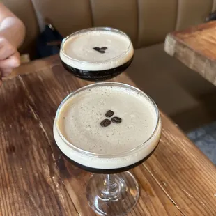 Espresso Martinis (pass on these)