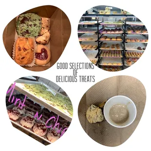 Box of goodies- Mint &amp; Chip, Mini Banana Loaf, Chocolate Chip, PB&amp; J, and Pecan Hazelnut cookie