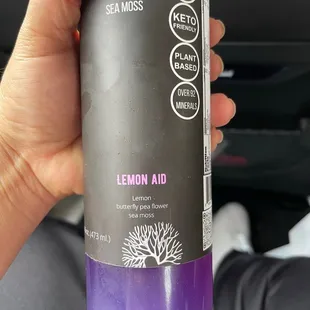 Seamoss lemon aid tea sooo delicious and beautiful