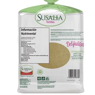 El nuevo envase de susalia delgaditas 5 net carbs zero fibra No son 2 netos como dice la tienda tengan cuidado