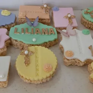 Rice Krispies w/ Fondant Toppers