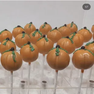 Spice cake pumpkin cake pops