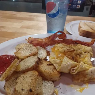 Homemade comfort food breakfast