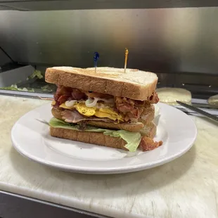 a sandwich on a plate