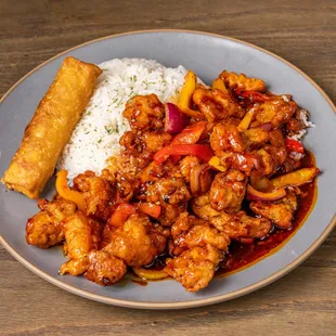 General Tso Chicken with Steam Rice