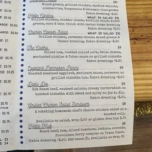 Menu #3 Lunch &amp; Dinner