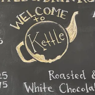 Chalk board Menu
