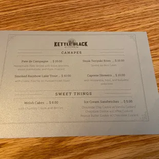 Soft opening canapes