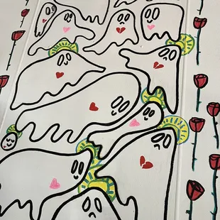 a drawing of a woman in a bathing suit