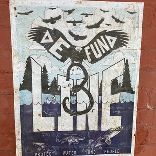 a sign on the side of a building