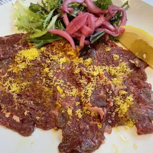 Beef carpaccio