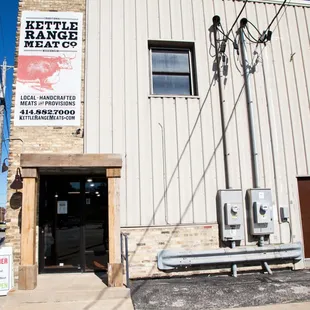 The store front of Kettle Range Meat Co. Beautiful small business! Check it out!