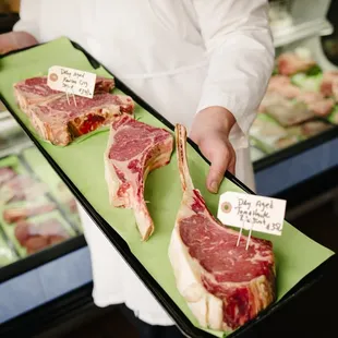 Look at that Tomahawk steak!