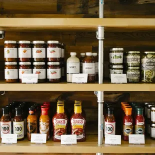 We have a curated selection of local and regional sauces, spices and rubs.
