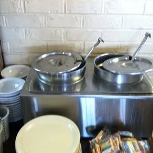 Two soup options per day.