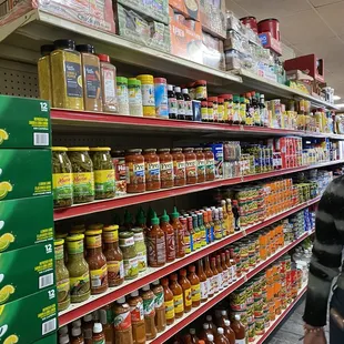 Salsas and cooking condiments.